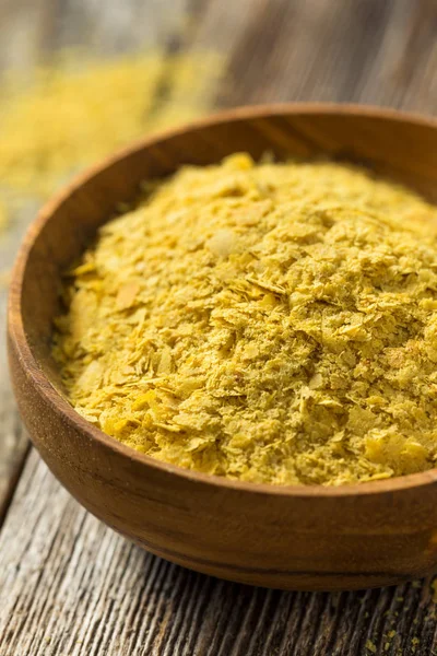 Raw Yellow Organic Nutritional Yeast — Stock Photo, Image