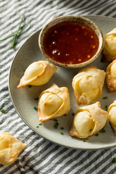 Queso crema chino Wontons — Foto de Stock