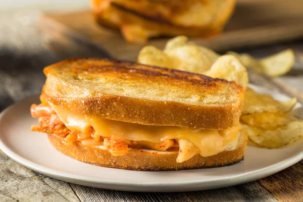 Homemade Korean Grilled Cheese Sandwich — Stock Photo, Image