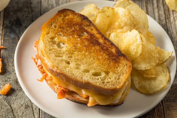 Homemade Korean Grilled Cheese Sandwich — Stock Photo, Image