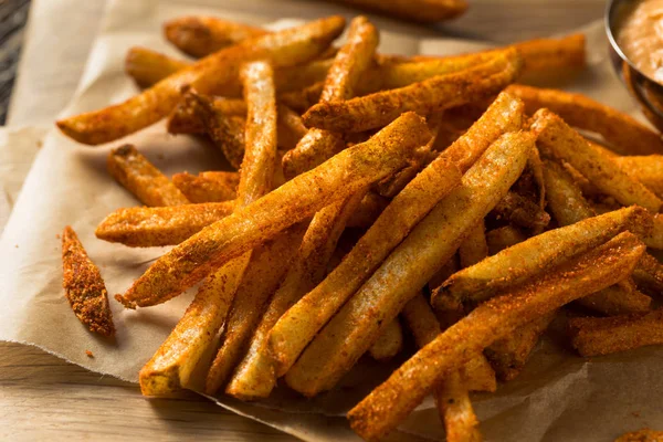 Homemade Spicy Mexican Nacho Fries — Stock Photo, Image