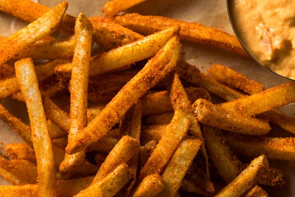 Hemlagad Kryddig mexikansk Nacho Fries — Stockfoto