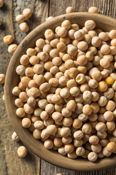 Organic Dried Yellow Peas — Stock Photo, Image