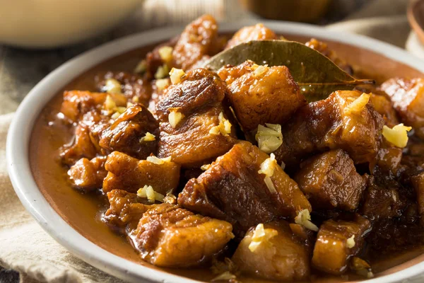 Zelfgemaakte Filipijnse Adobo varkensvlees — Stockfoto