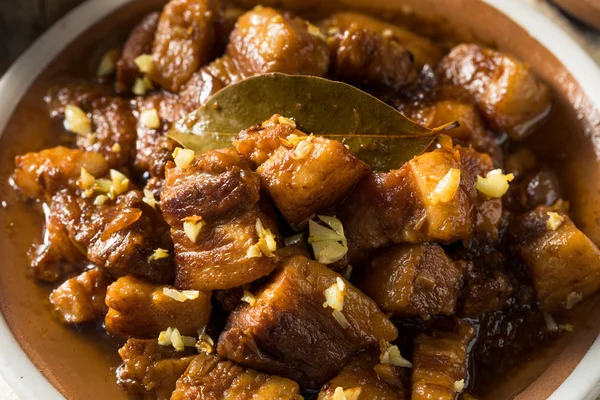 Zelfgemaakte Filipijnse Adobo varkensvlees — Stockfoto