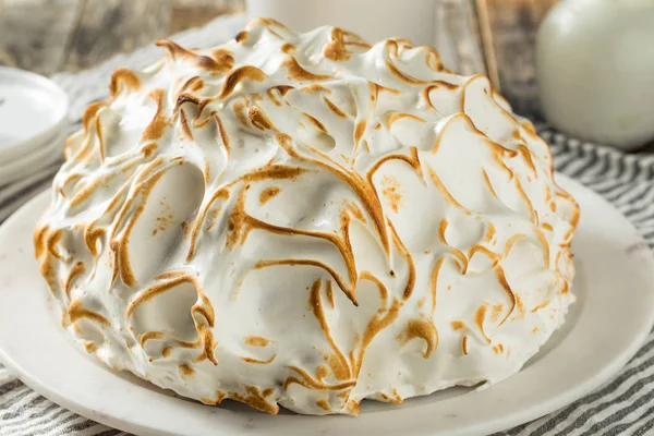 Homemade Toasted Baked Alaska — Stock Photo, Image