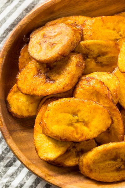 Homemade Yellow Fried Plantains — Stock Photo, Image