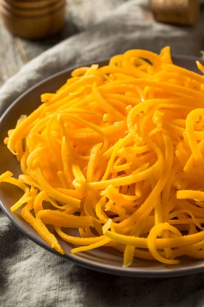 Macarrão orgânico cru de abóbora — Fotografia de Stock