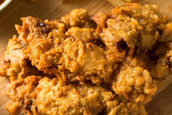 Fritto in casa profondo Idaho Finger Steaks — Foto Stock