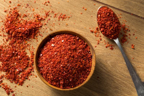 Biologische rode pittige Koreaanse Gochugaru Spice — Stockfoto