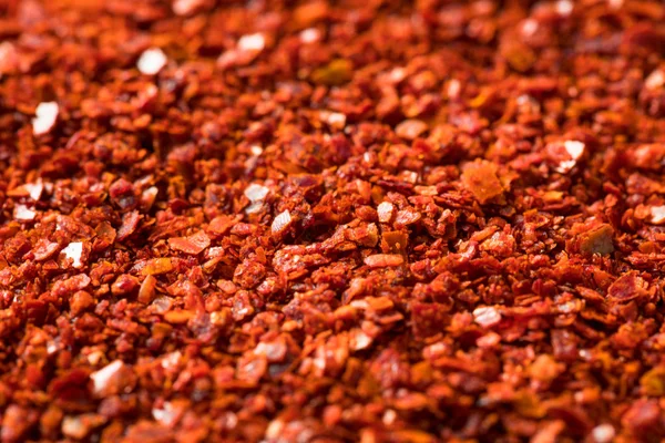 Organické červené kořeněné korejské Gochugaru koření — Stock fotografie