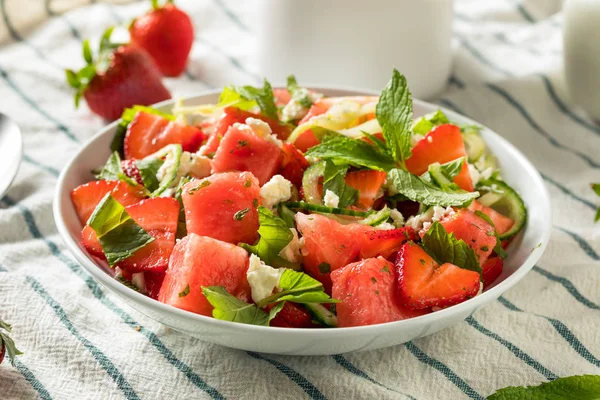 Salade de pastèque crue Feta maison — Photo