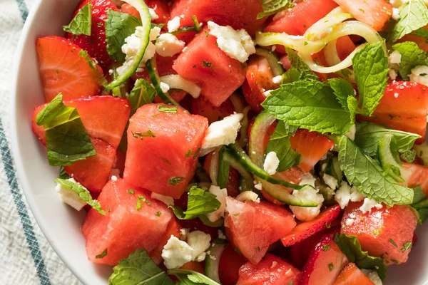 Salade de pastèque crue Feta maison — Photo