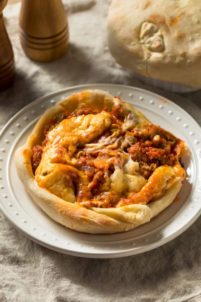 Homemade Chicago Pizza Pot Pie