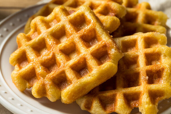 Homemade Belgian Sugar Waffles