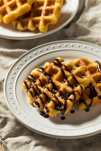Homemade Belgian Sugar Waffles