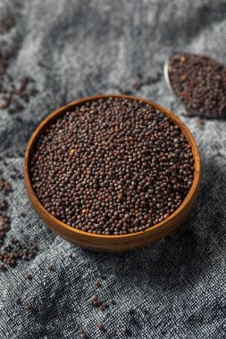 Çiğ Organik Kahverengi Hardal Tohumu