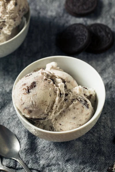Ev Yapımı Çikolata Lı Ve Krem Dondurma — Stok fotoğraf