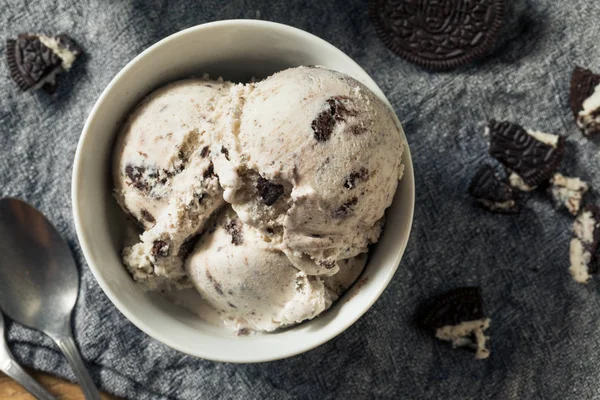 Домашній шоколад Cookes і крем морозива — стокове фото