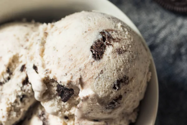 Fogões de chocolate caseiros e creme Icecream — Fotografia de Stock