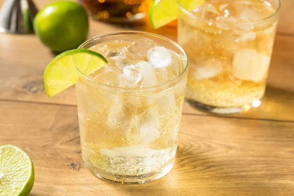 Rum fatto in casa e cocktail tonico — Foto Stock