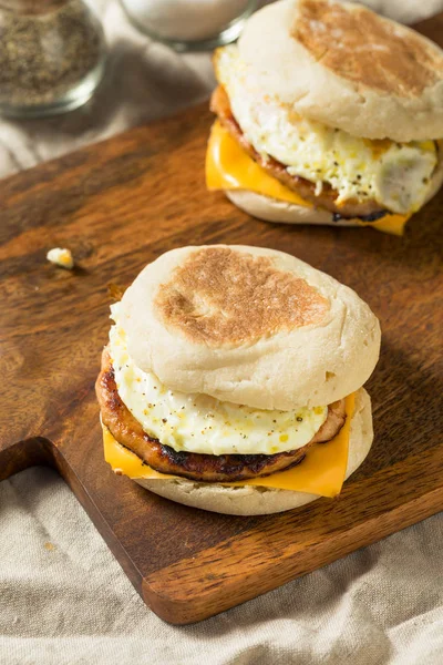 Homemade Pork Roll Egg Sandwich — Stock Photo, Image