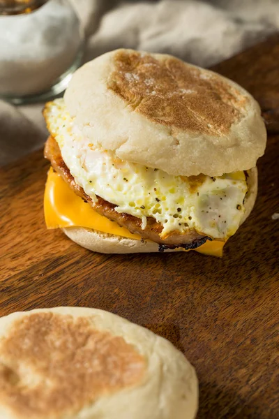 Házi sertés roll Egg Sandwich — Stock Fotó