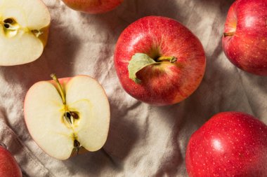 Ham Kırmızı Organik Gala Elmalar