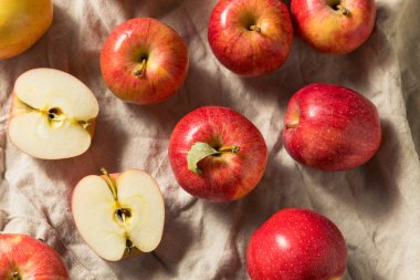 Ham Kırmızı Organik Gala Elmalar