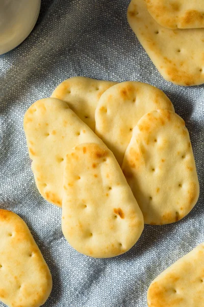 Organic Homemade Mini Naan Flatbread — Stock Photo, Image