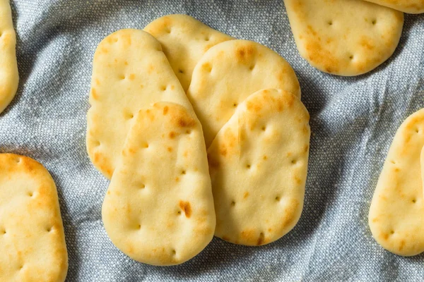 Szerves házi mini naan Flatbread — Stock Fotó