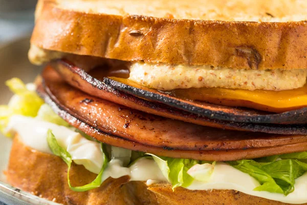 Sandwich de Bolonia Frita Casera — Foto de Stock