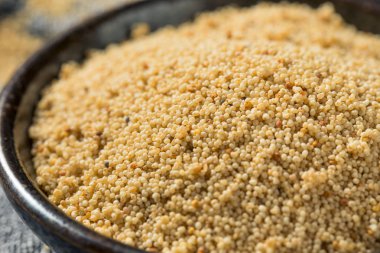 Ham organik beyaz haşhaş tohumu