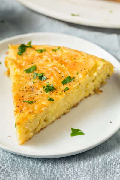 Homemade Spaghetti Omelette with Eggs — Stock Photo, Image
