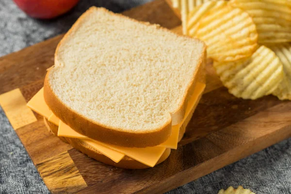 Домашний американский сэндвич с сыром — стоковое фото