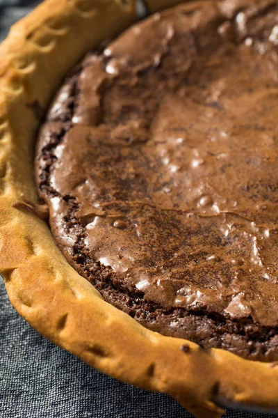 Homemade Chocolate Brownie PIe — Stock Photo, Image