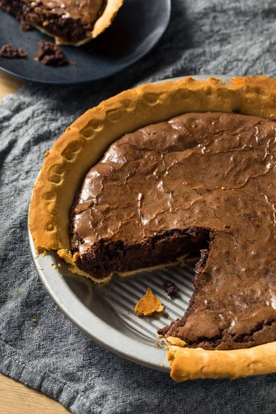 Homemade Chocolate Brownie PIe — Stock Photo, Image