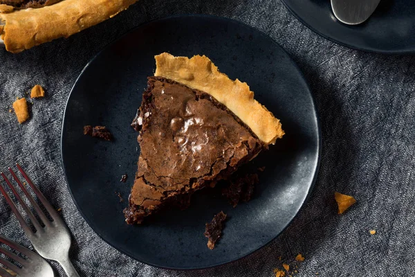 Chocolate caseiro Brownie PIe — Fotografia de Stock