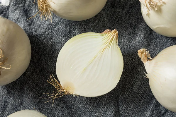 Органічна біла солодка цибуля — стокове фото