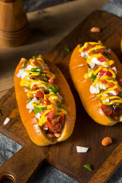 Homemade Sonoran Hot Dogs — Stock Photo, Image