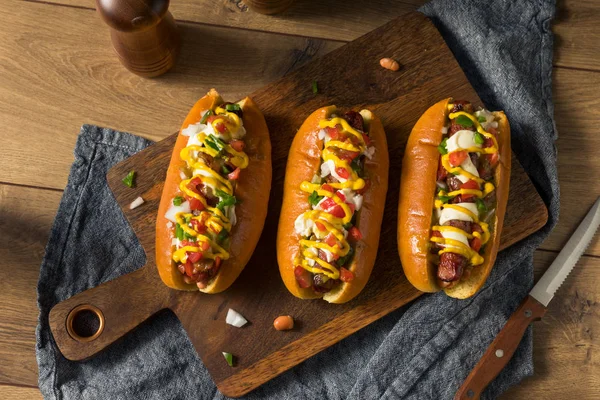 Házi készítésű Sonoran Hot Dogs — Stock Fotó