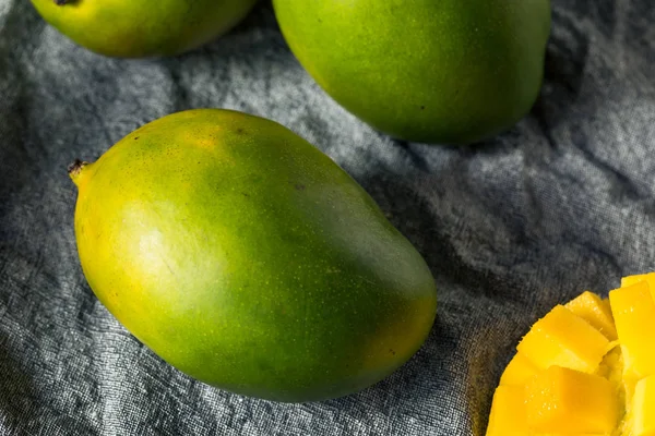 Kiett verde crudo orgánico Mangos — Foto de Stock