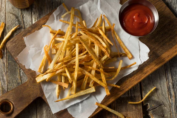 Homemade Shoestring French Fries — Stock Photo, Image