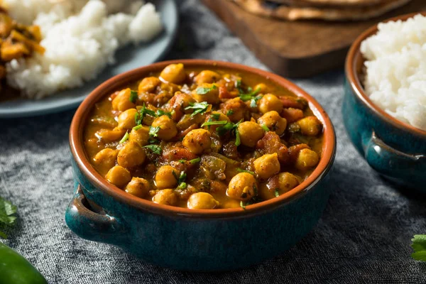 自家製インドのひよこ豆｜Chana Masala — ストック写真