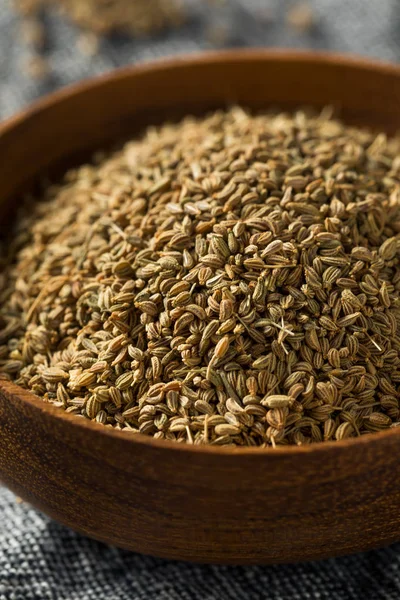 Semilla de Ajwain orgánica marrón cruda — Foto de Stock