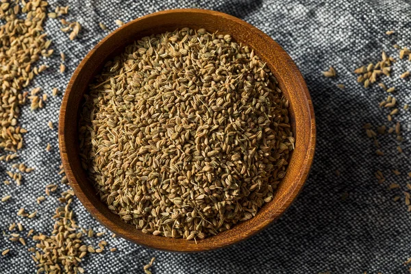 Raw Brown Organic  Ajwain Seed — Stock Photo, Image