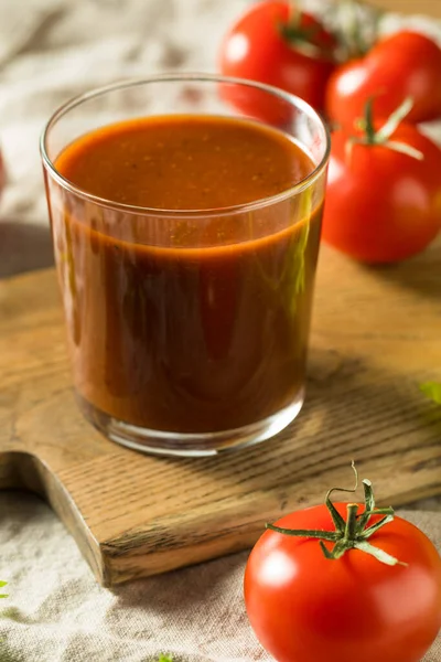 Jugo Tomate Picante Casero Vaso — Foto de Stock