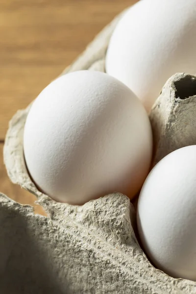 Raw Organic White Eggs Ready Cook — Stock Photo, Image