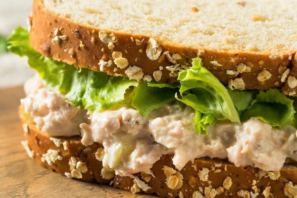 Homemade Fresh Tuna Salad Sandwich with Lettuce