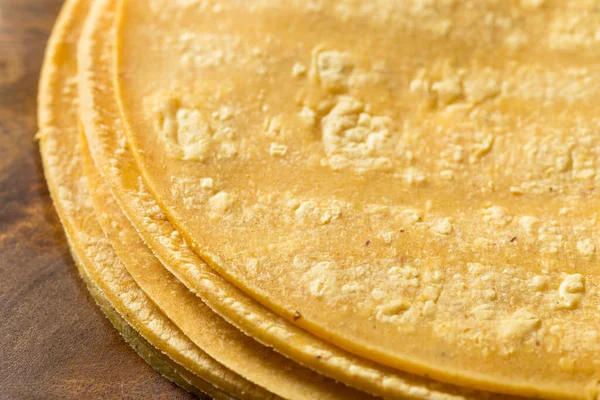 Tortillas Maíz Recién Hechas Casa Listas Para Cocinar — Foto de Stock